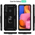thumbnail image 2 of A20s Case, Samsung Galaxy A20s Case Military Grade Protective Samsung A20s Cases Cover with Ring Car Mount Kickstand for Samsung Galaxy A20s - Black, 2 of 6