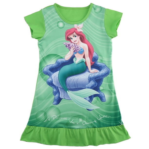 Focusnorm Focusnorm Toddler Baby Girls One Piece Party Cartoon Mermaid Princess Tutu Dress Walmart Com Walmart Com