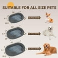 thumbnail image 6 of Dog Bed for Medium Dogs, Orthopedic Washable Oval Dog Couch Bed with Sides Soft Calming Sleeping Puppy Bed Durable Pet Cuddler with Anti-Slip Bottom, M, 6 of 7
