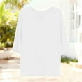 thumbnail image 5 of Horkkom 3/4 Length Sleeve Womens Tops Summer V Neck Plus Size Tunic Tops Casual Loose Blouses XL, 5 of 9