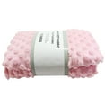 thumbnail image 2 of Shason Textile 60" x 1.5 yd 100% Polyester Fleece Solid Print Dot Craft Fabric, Light Pink, 2 of 3