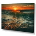 thumbnail image 2 of Designart "Ocean Tranquility IV" Modern Landscape Beach Wall Art For Bathroom, 2 of 5