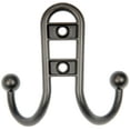 Mainstays, Double Hook Bronze Metal Hook, Mounting Hardware Included