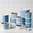 thumbnail image 4 of Cook with Color 26 Piece Plastic Food Storage Container Set with Lids, Blue, 4 of 5