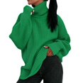 thumbnail image 3 of Pulls Oversize à Col Roulé pour Femmes Automne Hiver Décontracté Manches Longues Pull Élégant Robes Chaudes, 3 of 3