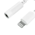onn. Lightning to 3.5 mm AUX Adapter, White