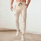 thumbnail image 2 of Pantalones de running elásticos para hombre, cordón ajustable en las piernas, estilo cargo, poliéster y spandex, pantalones de entrenamiento, tallas S-XXL, 2 of 4
