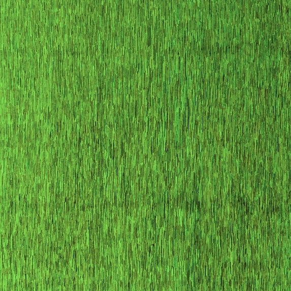 Ahgly Company Indoor Square Abstract Green Modern Area Rugs, 5' Square