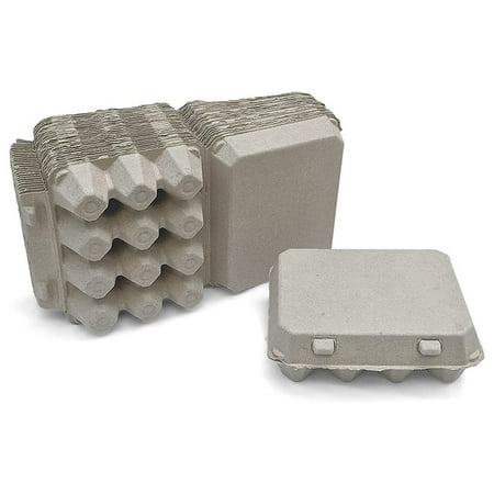 

40Pcs Vintage Blank Egg Cartons- Classic 3X4 Style Holds 12 Eggs Sturdy Made From Recycled Egg Box D