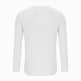 thumbnail image 4 of larppty Long Sleeve Training Top with Thumbholes, Comfortable Yoga Gym Quick-dry Pullover Top (White, L), 4 of 5