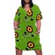 thumbnail image 2 of Ojibwe Flower Beadwork Indigenous WAWEZHI CANADA Loose Pocket Dress Dress woman Woman fashion, 2 of 7