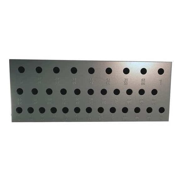 Huot Drill Bit Case,Silver and Deming,33pc 11985