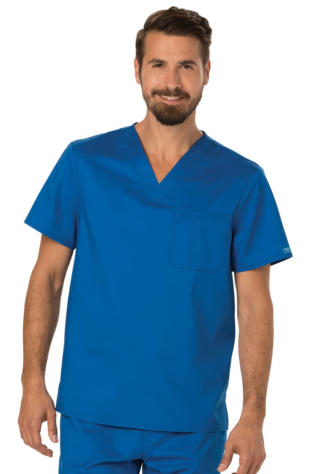 Royal Blue Dickies Scrubs Dynamix Mens V Neck Top DK610 ROY Royal Blue Dickies Scrubs Dynamix Mens V Neck Top DK610 ROY
