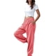 thumbnail image 4 of Sonducket Pantalones de mujer Pantalones de yoga elásticos de cintura alta Pantalones de chándal deportivos de entrenamiento, blanco, S Prendas para la parte inferior del cuerpo Rosado S Sonducket AP003411-21, 4 of 6