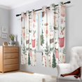 thumbnail image 2 of Yayeee Window Curtains Light Filtering 63"x42" Grommet Panel Pair Home Living Room Decor, White Christmas Cups, 2 of 7