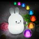thumbnail image 5 of Luz nocturna para bebé conejo - Lámpara nocturna para niños - Luz nocturna para niños pequeños - Lámpara infantil de silicona con control remoto, 5 of 5