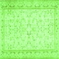 thumbnail image 1 of Ahgly Company Indoor Square Abstract Green Contemporary Area Rugs, 4' Square, 1 of 1