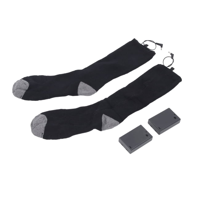Foot Warmers, Portable Heating Electric Socks Rechargeable Battery Heated Socks for Winter Skiing Hiking Camping