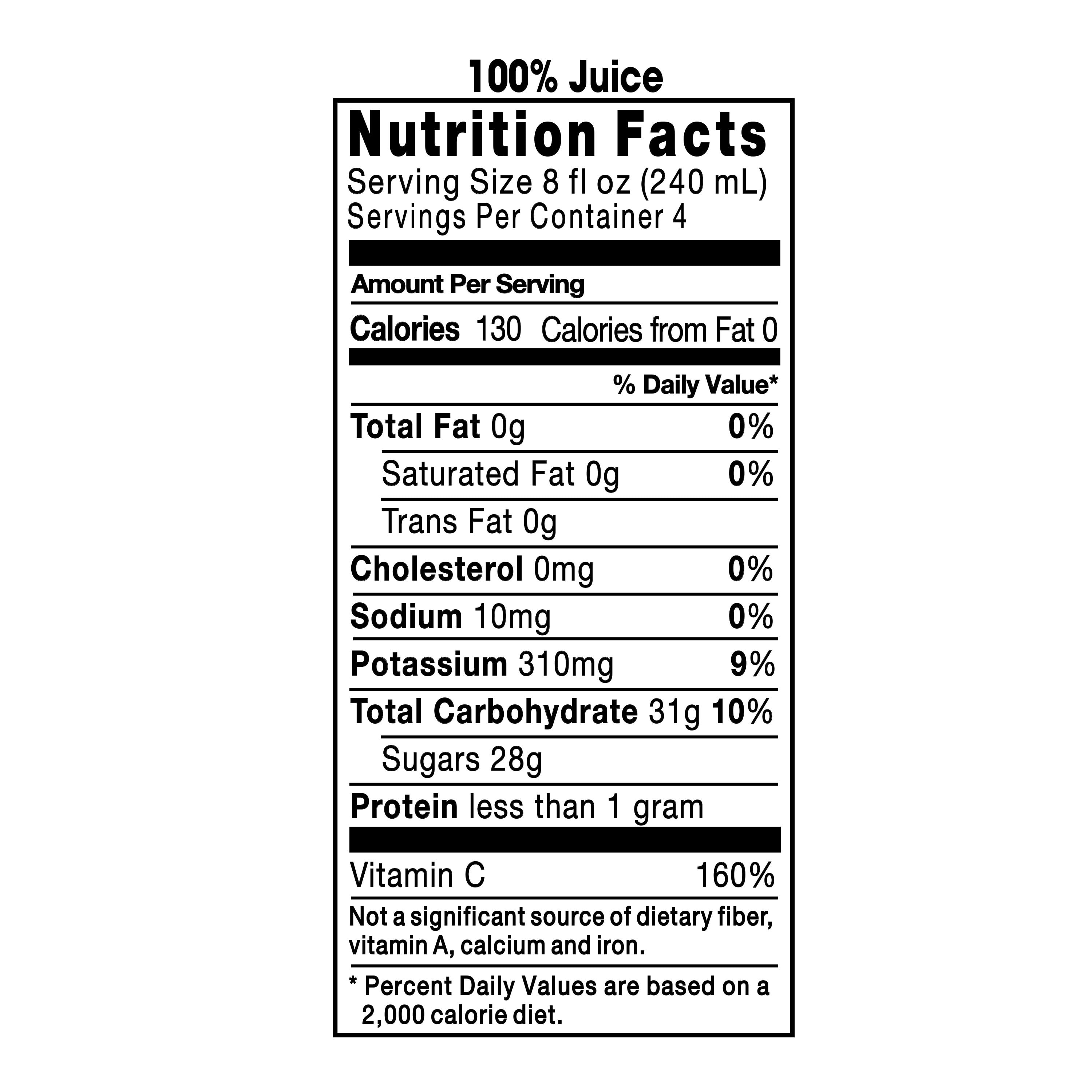 Tropicana Nutrition Facts Label – Besto Blog