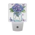 thumbnail image 3 of WOBOGO Hydrangea Vase LED Night Light 2 Pcs Set 0.5 Watt Wall Plug in Dusk to Dawn Automatic Switch Soft White Light, 3 of 7