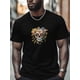 thumbnail image 1 of Camisetas para hombre, camisetas de manga corta con calavera, flores y plantas, camisetas de cuello redondo, camisetas informales holgadas para adolescentes y niños., 1 of 7