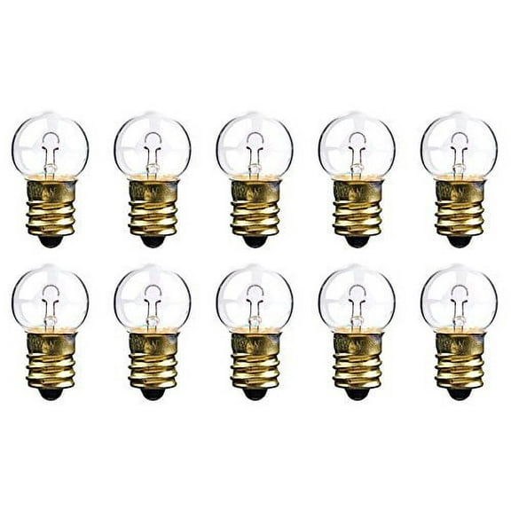 CEC Industries #509K Bulbs, 24 V, 4.32 W, E12 Base, G-6 shape (Box of 10)