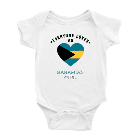 

Everyone Loves an Bahamian Girl Baby Rompers Baby Bodysuit (White 12-18 Months)