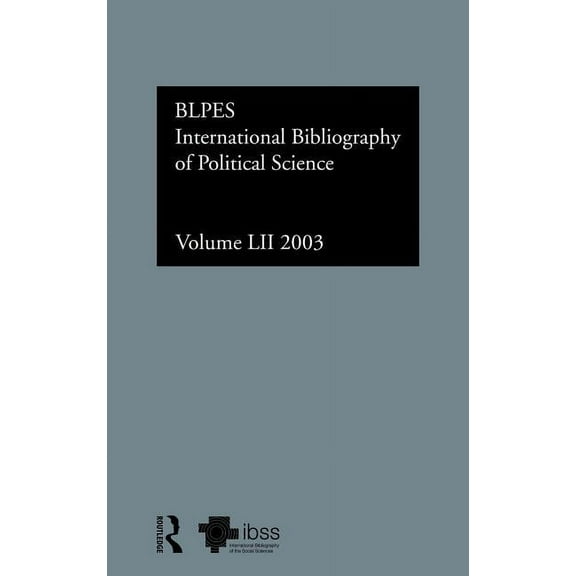 Ibss Political Science: International Bi Ibss: Political Science: 2003 Vol.52, (Hardcover)