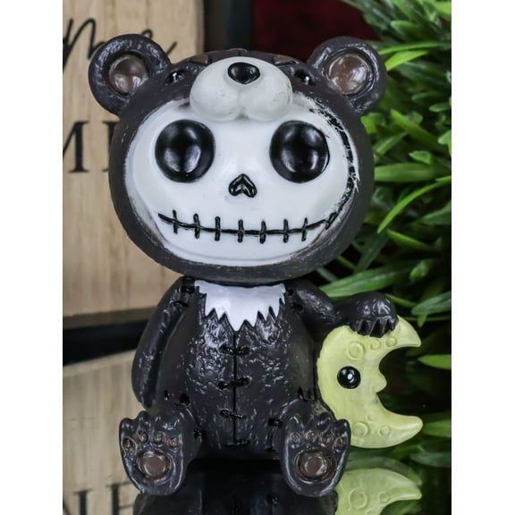 Furrybones Kuma The Black Teddy Bear Costume Skeleton Figurine Furry Bones