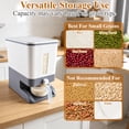 thumbnail image 2 of Topsome Rice Dispenser, 22 Lbs Rice Storage Container with Measuring Cup and Lid, Airtight Food Storage Container for Kitchen Pantry Household Organization, 2 of 8