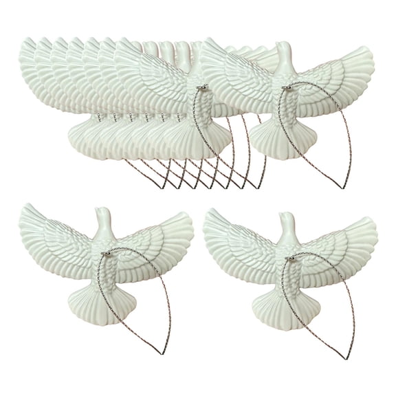 LeeQinersw 10 Friendship Doves Hanging Ornaments, Christmas Tree Decorations, Birthday Gift