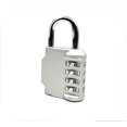 thumbnail image 1 of HUGFEGWE 4 Dial Padlock Combination Padlock Keyless Security Universal Travel Accessories for Cabinet Tool Box (Silver) CJB91-69378, 1 of 1