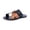 Brown, variant on Colorblock Toe Post Slide Sandals for Women, Minimalist Casual Summer Flat Slippers, Women's Color Block Toe Ring Flats Criss Cross Two Tone Open Toe Slide Sandals, Brown 5