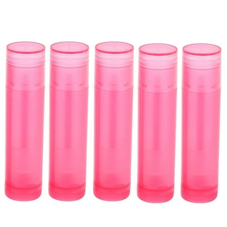 Unique Bargains Magente Plastic Empty DIY Lip Balm Tube Lipstick Container Cosmetic Case