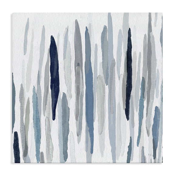 Stupell Industries Coastal Abstract Rain Pattern Strokes Canvas Art, 17 x 17, by Susan Jill