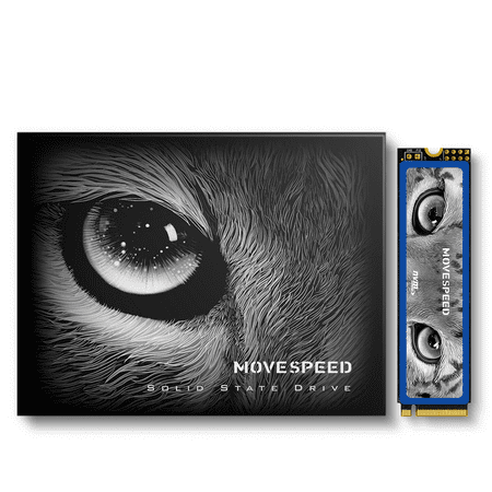 MOVESPEED 2TB NVMe SSD, M.2 2280 SSD Internal Hard Drive PCIe Gen4 x4 with Heatsink, 3D TLC NAND, Compatible with desktops and laptops
