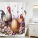 thumbnail image 5 of Cortina de Baño de Pascua, Sin Taladros, con 12 Ganchos, 5 of 6