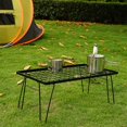 thumbnail image 3 of Bamboo & Mesh Foldable Outdoor Table with Drainage System – Lightweight, Space-Saving Design for Camping, Barbecues, Dining & More – Includes Storage Bag for Easy Portability and Quick Assembly, 3 of 6