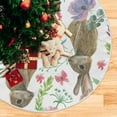 thumbnail image 5 of GZHJMY Easter Bunny Christmas Tree Skirt 48", Easter Tree Skirt Double Layers Polyester Easter Tree Skirt for Easter Holiday Party Decoration, 5 of 6