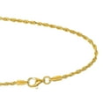 thumbnail image 2 of JewelStop 14k Solid Yellow Gold 2.2mm Diamond-Cut Rope Bracelet, Lobster Claw - 7 Inches, 2.8gr., 2 of 6