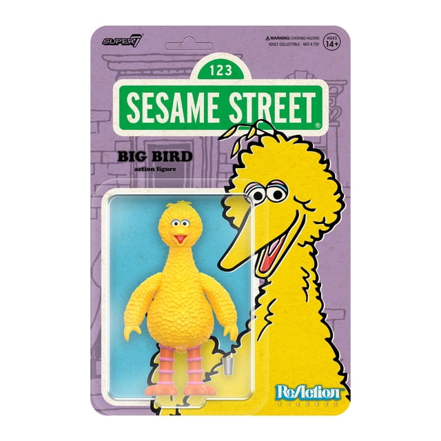 Figura de acción Super7 Big Bird de 3,75" de Sesame Street