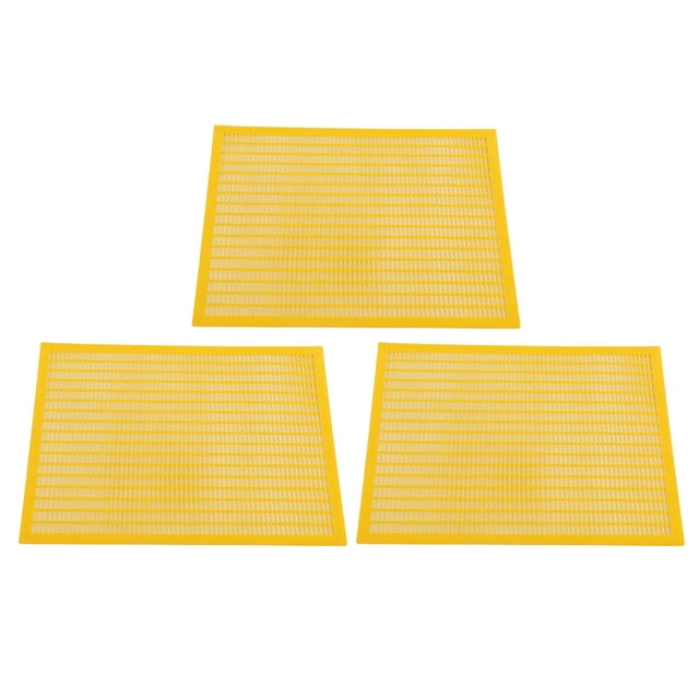 YUMILI Bee Queen Protect Excluder - 3Pcs Plastique Bee Queen Panneau Séparé Outil de Filet de Grille de Piégeage, Apiculture Séparé Bee Queen Board, Jaune
