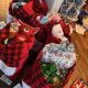 thumbnail image 4 of Bolsa de Papá Noel YONGSHENG 21x33 pulgadas Bolsa navideña con cordón de tela a cuadros, 4 of 5