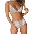thumbnail image 1 of LSLJS Sexy Women Bikini Ensemble de Plage Swimwear Swimsuit Deux Pièces Imprimé, 1 of 8