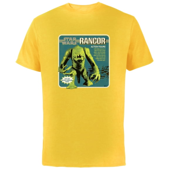 Star Wars Rancor Beast Action Figure - Short Sleeve Cotton T-Shirt for Adults - Customized-Yellow