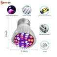 thumbnail image 4 of Spencer 2PCS 28W Full Spectrum E27 LED Grow Light Bulbs Grow Plant Light Bulb for Hydroponics Greenhouse Organic Indoor Plants, 4 of 9