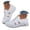 White, variant on Womens Orthopedic Walking Shoes for Plantar Fasciitis Comfortable Breathable Knit Slip on Sneakers for Workout Gym Sport Black,6