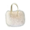 thumbnail image 5 of 1 Plush Handbag Fuzzy Tote Bag Shoulder Bag Soft Crossbody Purse for Women Work Travel Shopping Casual Outing, 5 of 9