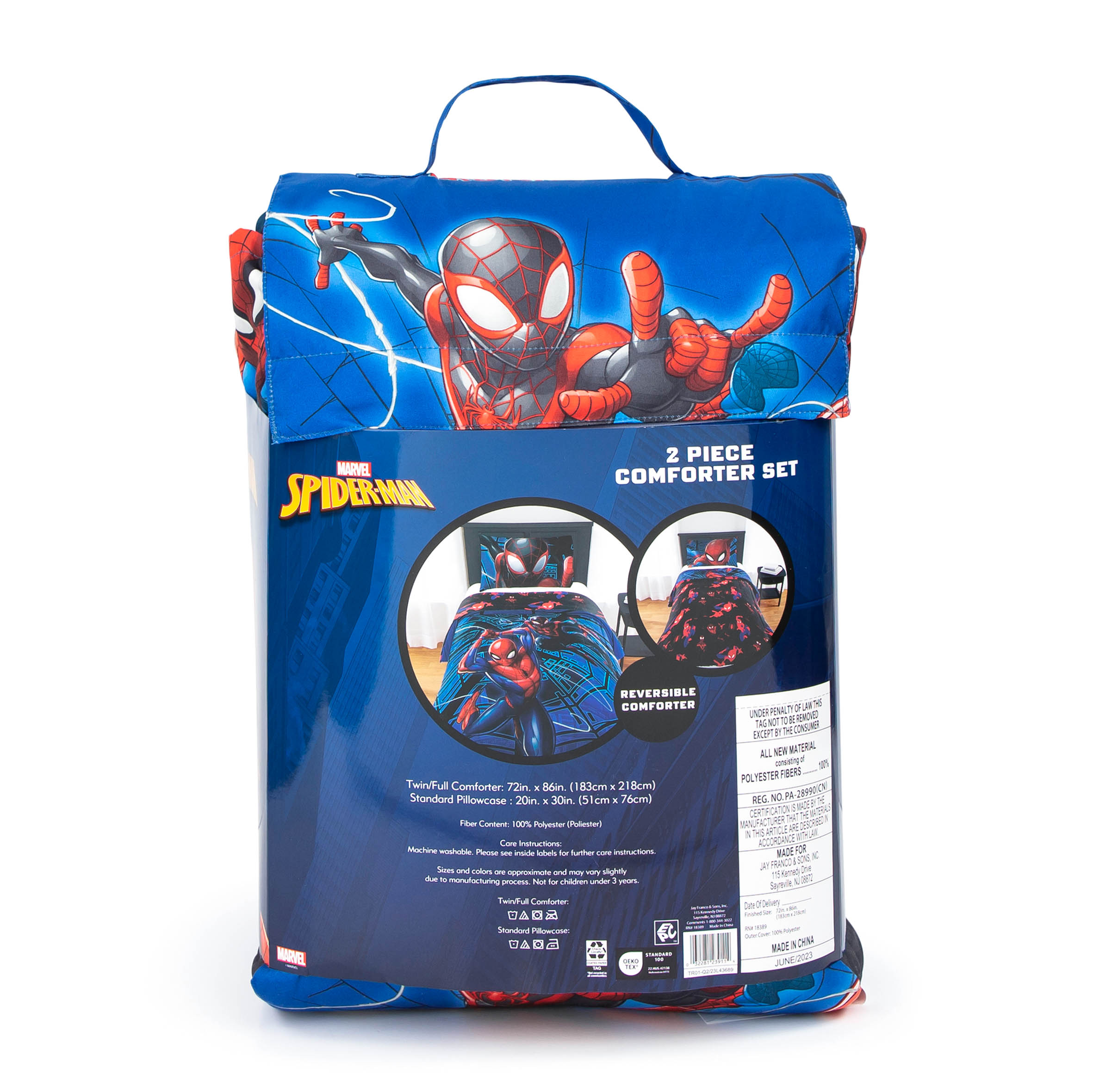 Spider-Man Kids 2-Piece Reversible Comforter Set, Twin/Full photo 8