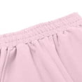 thumbnail image 6 of IVEYRTF Kids Thin Cotton Shorts with Elastic Waistband Solid Color Lightweight for Back to School Summer Casual Wear Loose Fit Everyday Comfortable Bottoms(Pink,9-10 Years), 6 of 6